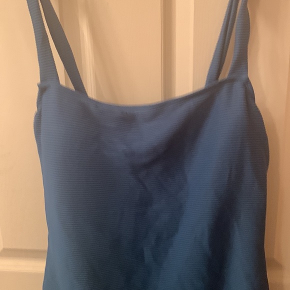 Swimsuit XL Blue Green One Piece Swimsuit - Picture 2 of 6